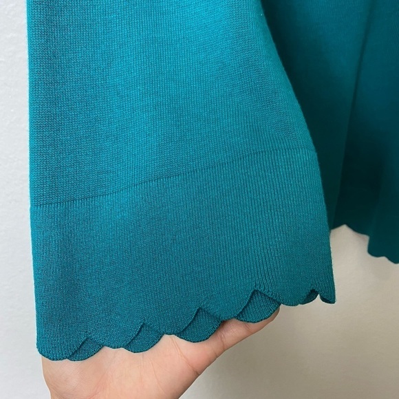 ISAACMIZRAHLIVE Turtleneck Medium Long Sleeve Cotton Rayon Large Sweater NEW - Picture 6 of 7